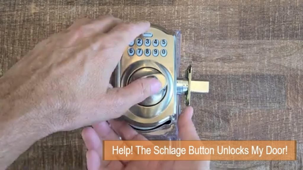 schlage lock unlocks without code